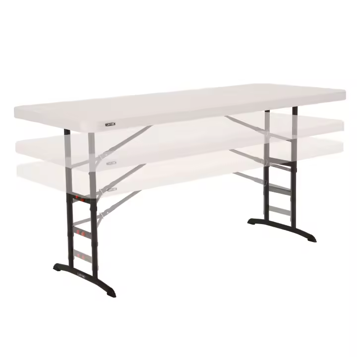Mesa patas plegables ajustable en altura Lifetime 183x76x61-91 cm - 1