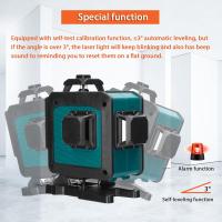 Nivel Láser de 16 Líneas 3° Función Autonivelante Herramienta de Nivelación Nivel Láser Omnidireccional de Pared con Soporte Trípode - details 3