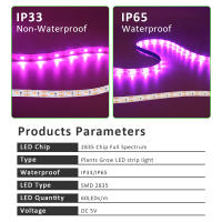Luz De Crecimiento LED USB 5V 2835 Para Plantas Completo Espectro Lámpara De Cinta Para Vegetal Flor Estufa Cultivo 1M 2M 3M 4M 5M - details 1