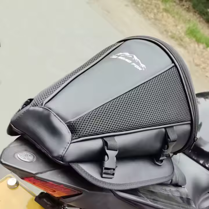 Nueva Bolsa De Cola Para Motocicleta Multifuncional Bolsa De Almacenamiento Para Asiento Trasero De Motocicleta - 1