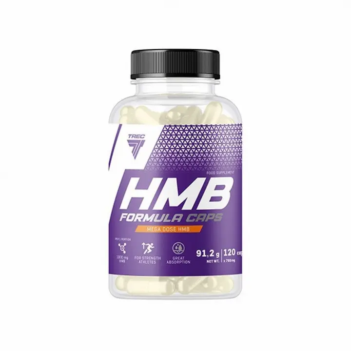 HMB Formula Caps | Aminoácido Esencial | 120 Cápsulas de 760mg | Aumento de Masa Muscular | Reducción de Grasa Corporal | Mejora de la Recuperación | TREC NUTRITION - 1