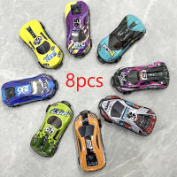 8PCS Coche De Acero Infantil Con Devolución Al Arrastre Saltar Y Voltear 360 Coche De Descarga Juguete Para Niños Regalo De Cumpleaños - details 1