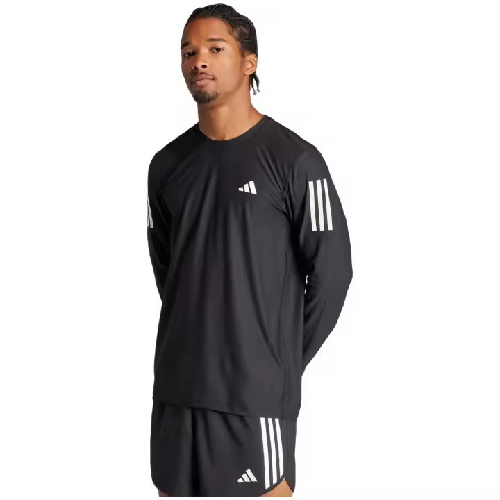 Camiseta de Manga Larga Adidas Own The Run para hombre en color negro - 1