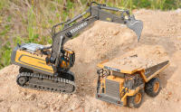 Coche Remoto Para Niños OLOEY Excavadora Y Camión Cargador Eléctrico Juguete De Construcción Regalo De Navidad Para Niños Mayores De 6 Años - details 1