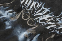 Camiseta Gris Oscuro Para Hombre Estilo Hip Hop Sobredimensionada Impresión Gráfica Streetwear Harajuku Algodón Suave Verano Manga Corta - details 5