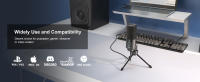 FIFINE Micrófono Condensador USB Con Regulador De Ganancia Para Estudio Doméstico Podcasting Voce-over Laptop Windows K669 - details 6