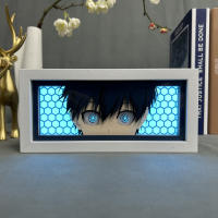 Lámpara De Mesa Anime Blue Lock Yoichi Isagi Lightbox Para Decoración De Habitaciones Papel Cortado Iluminación Nocturna LED - details 2