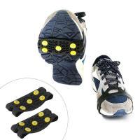 Cubrezapatos Antideslizantes Para Escalada En Nieve Y Montañismo Unisex Cubrezapatos De Hielo Con 5 Clavos Accesorios Para Caminar Y Senderismo - details 6