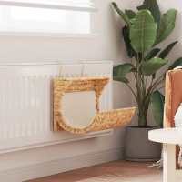 vidaXL Cama para gato con cojín de jacinto de agua 37x20x20 cm - details 0