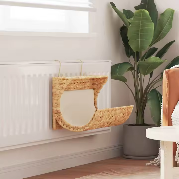Cama para gato con cojín de jacinto de agua 37x20x20 cm - 1