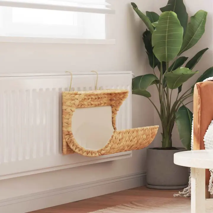 vidaXL Cama para gato con cojín de jacinto de agua 37x20x20 cm - 1