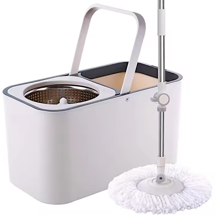 BATHLUX STARTELECTRIC TRAPEADORES CUBETA PARA TRAPEADOR DOMESTICO CON MANOS LIBRES TRAPEADOR GIRATORIO CUBO PARA TRAPEADOR DE DOBLE ACCIONAMIENTO AUTOMATICO CUBO MARCA BATHLUX - 1