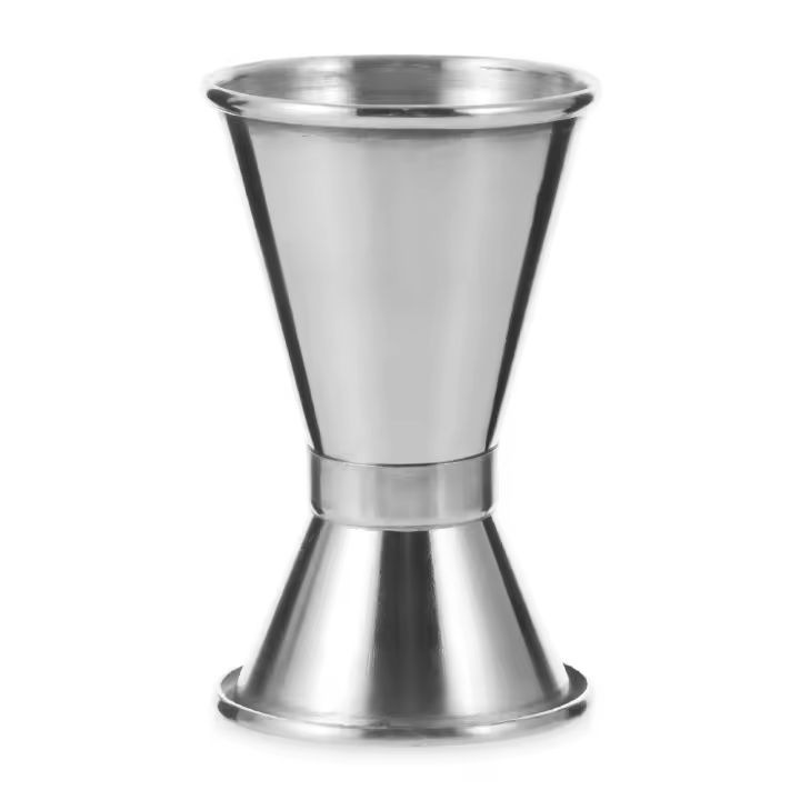 Jiggle De Acero Inoxidable Para Cocarrito Medidor De Bebida Doble Taza De Medición De 15/30ml 25/50ml 20/40ml 30/50ml Color Plateado - 1