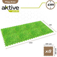 Aktive - Suelo Protector Césped y Piscina de Goma EVA con Estampado Realista de Césped - 8 Piezas - details 5