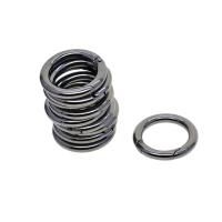 10 Piezas Anillo De Cierre De Resorte Cromado Engrosado 25mm Redondo Para Viajes Y Senderismo Accesorio De Llavero De Metal - details 2