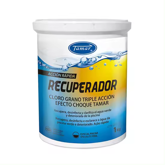Tamar - Recuperador de Agua Triple Acción Granulado para Piscinas - 1 Kg - 1