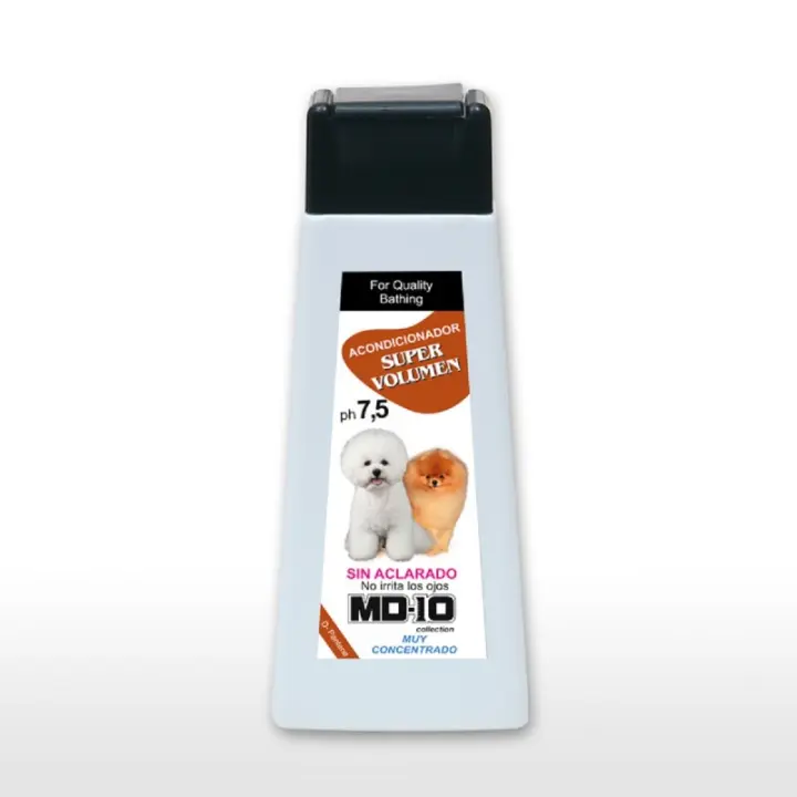 Acondicionador Perros Súper Volumen - Efecto Burbuja Flotante - Hidratante y Dermoprotector Vitamina D-Pantenol - Desenredante Pelo Perros Quita Nudos - Sin Aclarado - MD10 COLLECTION - 1