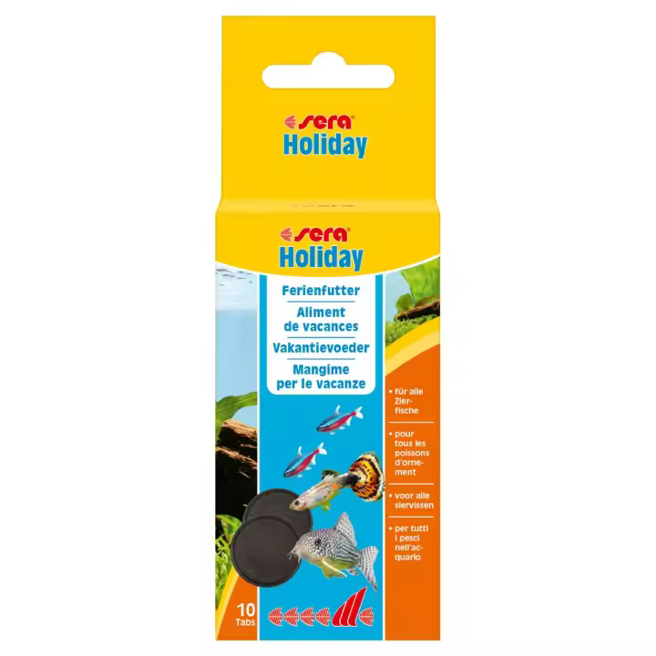 Sera HOLIDAY 10 TABLETAS - Alimento de vacaciones para peces - 1