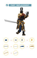 Juego De Construcción Anubis Set De Bloques Antiguos Egiptios Cabeza De Bestia Jackal Muerto Building Blocks Modelo Juguetes Regalo De Cumpleaños Para Niños - details 4