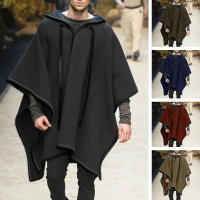 2025 nueva moda hombres top capa tendencia hombres capa chal capa abrigo tweed chaqueta - details 1