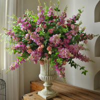 Flor Artificial De Lino Delphinium 75cm En Seda Para Decoración De Hogar Boda Navidad Sala De Estar DIY Flores Falsas Nordicas - details 0
