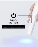 Lámpara UV LED Portátil De 3W Para Arte De Uñas Recargable Secador De Uñas Sin Cable Para Gel De Uñas Herramientas Domésticas - details 3