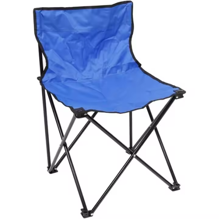 PLUSHOME Silla Plegable Para Camping Tela Oxford -Peso Maximo 100kg - Tela Oxford -Color Azul - 1