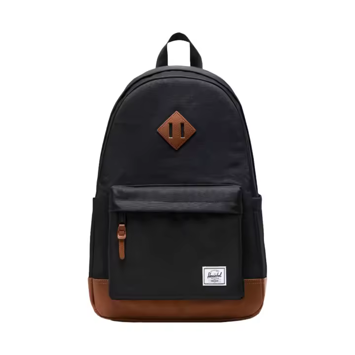 Mochila Negra Herschel Heritage Backpack Black Tan 24L - 1