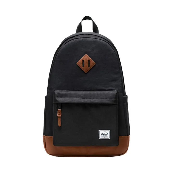 Mochila Negra Herschel Heritage Backpack Black Tan 24L - 1