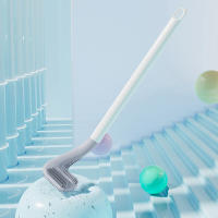 Cepillo De Inodoro De Silicona Con Cabeza De Golf Limpieza Eficiente Sin Esquinas Muertas Para Baño Y Casa Múltiples Colores - details 14