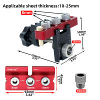 Kit De Guía De Perforación Para Agujeros De Bolsillo Ajustable 3 En 1 Localizador De Agujeros Herramienta De Madera Para Muebles - details 4