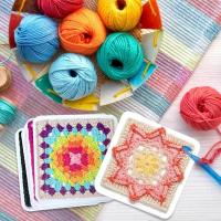 Kit De Tejido DIY Con Diseños De Cuadrados Abuela Juego De Tarjetas De Patrones Para Adultos Conjunto De Combinación Y Diseño - details 0