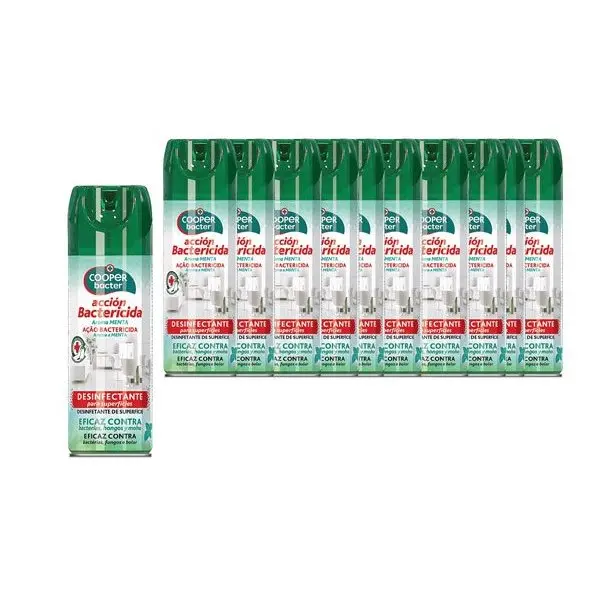 Limpiador desinfectante para superficies Cooper Bacter 200ml. Pack 12 uds - 1