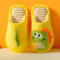 Alfombrillas De Invierno Para Niños Con Diseño De Dinosaurio Antideslizantes Y Cómodas Zapatillas De Algodón Para Interior Unisex Tallas Para Edades 1-12 Años - details 3