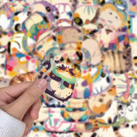 50PCS Pegatinas Creativas Y Lindas De Gato Versátiles Para Decorar Equipaje Teléfono Móvil Y Estuche Personalizado Impermeables - details 2