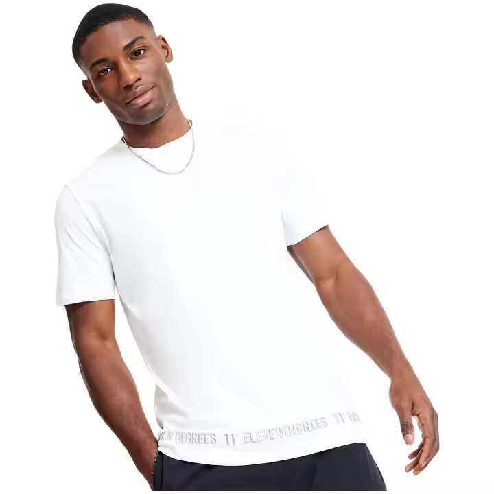 Camiseta de Manga Corta 11 DEGREES  para hombre en color blanco - 1