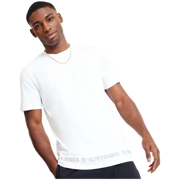 Camiseta de Manga Corta 11 DEGREES  para hombre en color blanco - 1