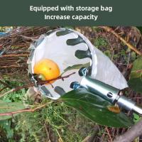 1pc Herramienta De Recogida De Frutas Metálica Cepillo De Manzanas Con Cesta Accesorio De Recogida De Frutas Para Jardín Herramienta De Jardinería - details 4