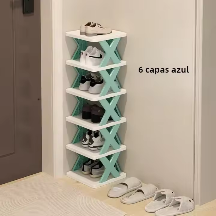 Organizador De Zapatos Multi-Ayer DIY Desmontable Armario De Almacenamiento Para Ropa Y Zapatos Con Puertas De Colores Para Dormitorio Y Familia - 1