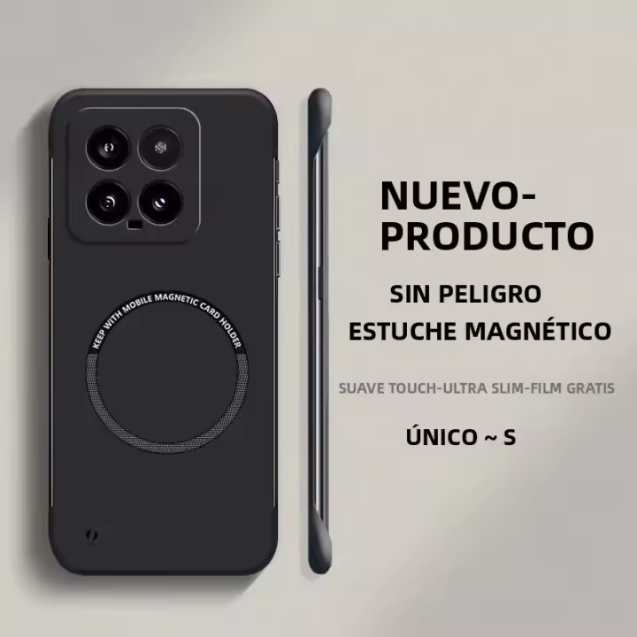 Funda De Teléfono Ultra Delgada Y Magnética Para Xiaomi 15 14/T Ultra 13 pro Magsafe PC Dura Sin Marco Anti- Huella Color Caramelo - 1