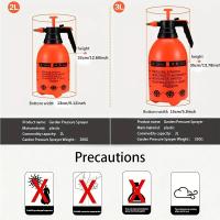 Juego De 1 Botella De Rociador De Agua Con Cabeza Ajustable Para Plantas Y Flores En Macetas - Bomba Comprimida De Aire 2L - details 3