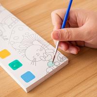 Libro De Coloreado Con Acuarela Para Niños De 12 Páginas Juguete Desarrollativo Para Regalos De Acción De Gracias Pascua Y Navidad - details 2