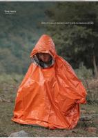 Poncho De Lluvia Emergencia Reutilizable Impermeable Para Hombres Y Mujeres Camping Senderismo Equipamiento De Sobrevivencia Al Aire Libre Viajes - details 3