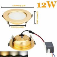 Spot De Techo Recubierto Redondo LED De Alta Brillo 220V 5W 9W 12W 15W 18W Para Comercio Y Habitación Interior Luz Bajo Techo Ajustable Sin Dimmer Material Aluminio - details 13