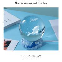 Lámpara De Noche En Forma De Balón De Cristal Con Jirafas Luminosas Y Astronauta Luz USB Para Decoración De Mesa Regalos Para Niños - details 4