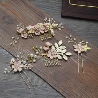Uds. Peineta para el pelo Hecho a Mano para Boda, accesorios florales para el Cabello para Niña, Pieza PARA EL Cabello con - details 3