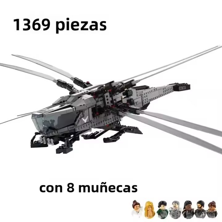 Helicóptero Ornitoptero Atreides Real Ideas Dune 1369 Piezas Modelo De Construcción Para Regalos De Navidad Y Cumpleaños - 1