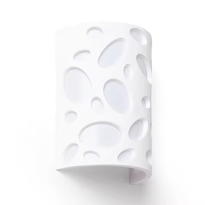 Ledkia Aplique de Pared Yeso Hole Blanco - 1