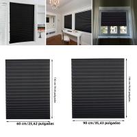 2Pcs Cortinas Plegables De Tela No Tejida Con Adhesivo Mitad Blackout Para Ventanas Cocina Baño Balcón Sombrillas Decorativas Para El Hogar - details 8