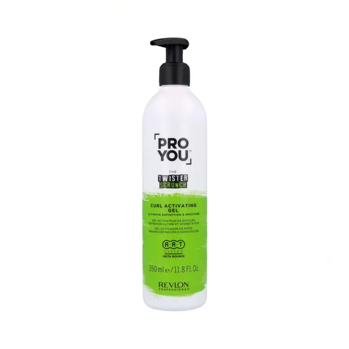 Revlon pro you the twister scrunch curl active gel 350 ml, ¡perparate para rizar el rizo! - 1